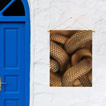 Bronze Snake Print Garden Flag