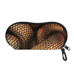 Bronze Snake Print Glasses Case