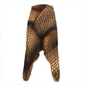 Bronze Snake Print Hammer Pants