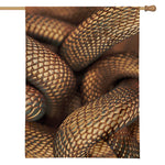 Bronze Snake Print House Flag