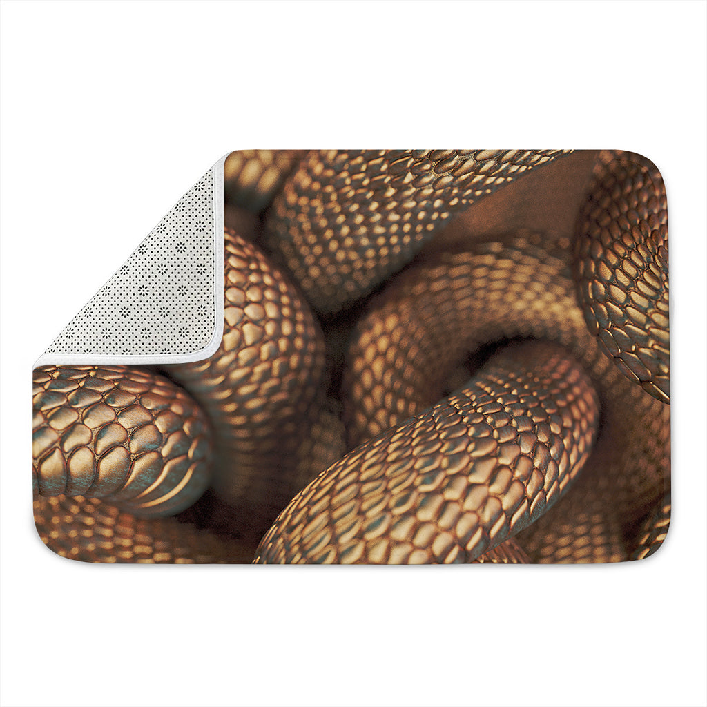 Bronze Snake Print Indoor Door Mat