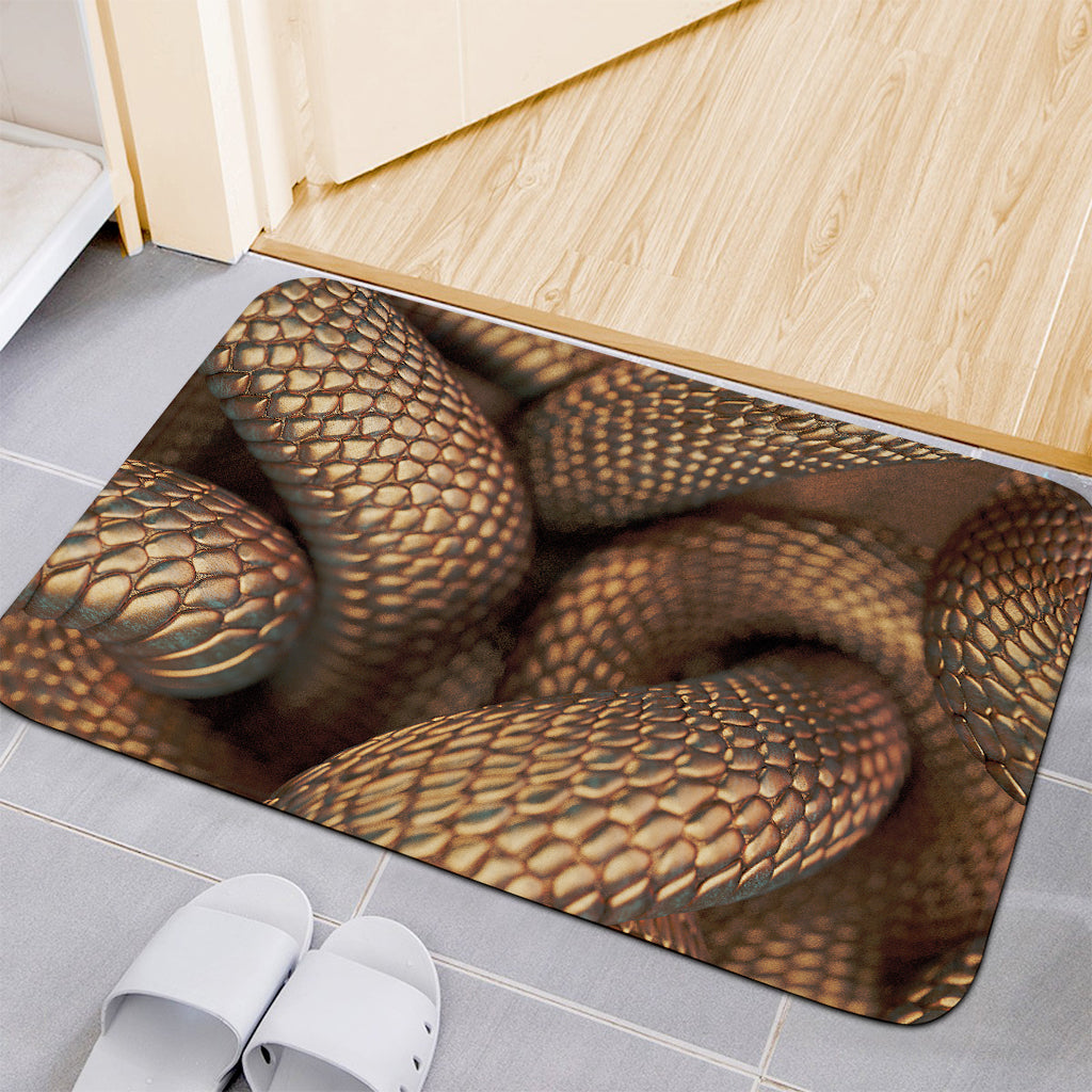 Bronze Snake Print Indoor Door Mat
