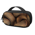 Bronze Snake Print Portable Cooler Travel Case
