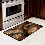 Bronze Snake Print Kitchen Mat