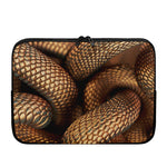 Bronze Snake Print Laptop Sleeve