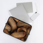 Bronze Snake Print Laptop Sleeve