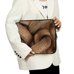 Bronze Snake Print Laptop Sleeve