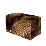 Bronze Snake Print Leather Tissue Box Cover