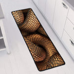 Bronze Snake Print Long Kitchen Mat