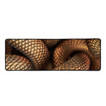Bronze Snake Print Long Kitchen Mat