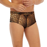 Bronze Snake Print Men's Briefs