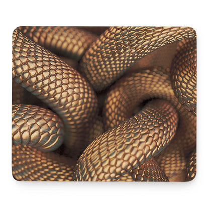 Bronze Snake Print Mouse Pad