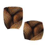 Bronze Snake Print Office Chair Cover