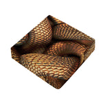 Bronze Snake Print Outdoor Seat Cushion Cover