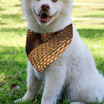Bronze Snake Print Over The Collar Dog Bandana