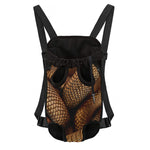 Bronze Snake Print Pet Carrier Backpack