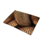 Bronze Snake Print Pet Cooling Mat Cover