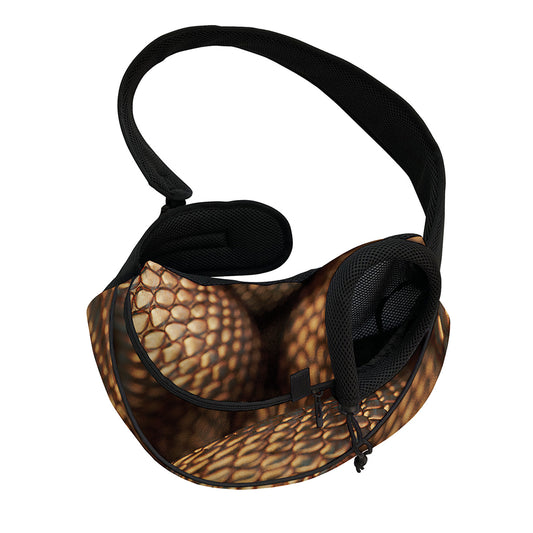 Bronze Snake Print Pet Sling Carrier