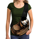 Bronze Snake Print Pet Sling Carrier