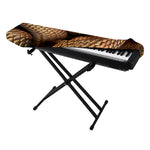 Bronze Snake Print Piano Keyboard Cover