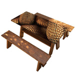 Bronze Snake Print Picnic Table Cover