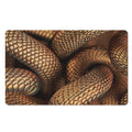 Bronze Snake Print Polyester Doormat