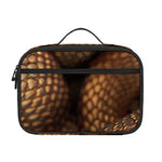 Bronze Snake Print Portable Lunch Bag