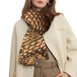 Bronze Snake Print Scarf