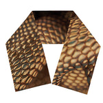 Bronze Snake Print Scarf