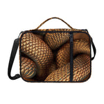 Bronze Snake Print Shoulder Strap Bible Bag