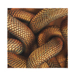 Bronze Snake Print Silk Bandana