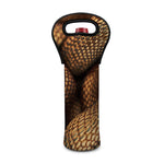Bronze Snake Print Single Neoprene Wine Tote