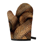 Bronze Snake Print Single Oven Mitt