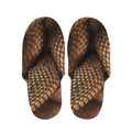 Bronze Snake Print Slippers