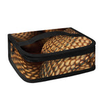 Bronze Snake Print Small Lunch Bag