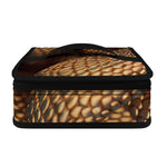 Bronze Snake Print Small Lunch Bag