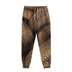 Bronze Snake Print Sweatpants