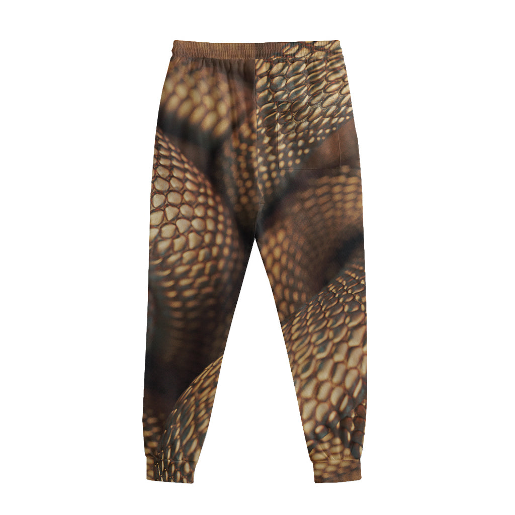 Bronze Snake Print Sweatpants