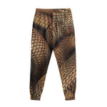 Bronze Snake Print Sweatpants