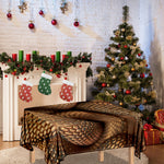 Bronze Snake Print Tablecloth