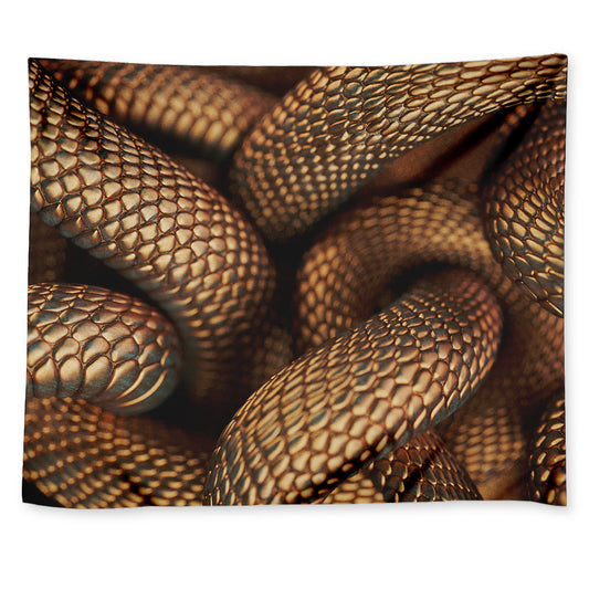 Bronze Snake Print Tapestry