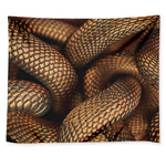 Bronze Snake Print Tapestry