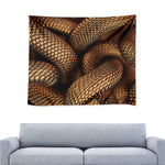 Bronze Snake Print Tapestry