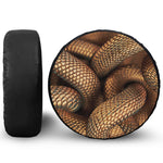 Bronze Snake Print Tire Cover