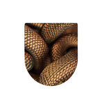 Bronze Snake Print Toilet Lid Cover