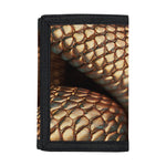 Bronze Snake Print Trifold Wallet