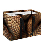 Bronze Snake Print Utility Tote Bag