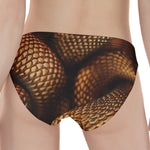Bronze Snake Print Women's Panties
