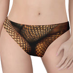 Bronze Snake Print Women's Thong
