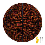 Brown Aboriginal Dot Pattern Print Basketball